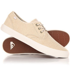 Кеды кроссовки низкие Quiksilver Shorebreak Delu Tan - Solid