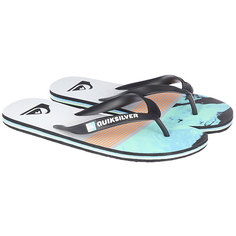 Вьетнамки Quiksilver Molokailavadivs Black/Green/Blue