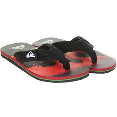 Вьетнамки детские Quiksilver Molokailaybakyt Black/Orange/Orange