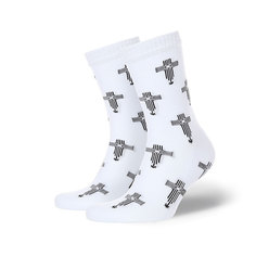 Носки средние 1/6 Звёзды Белый