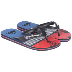 Вьетнамки детские Quiksilver Mololavadivisyt Black/Red/Blue