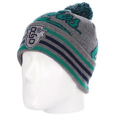 Шапка с помпоном Etnies Thunderous Beanie Grey/Heather