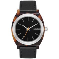 Кварцевые часы женские Nixon Time Teller Acetate Tortoise/Silver/Black