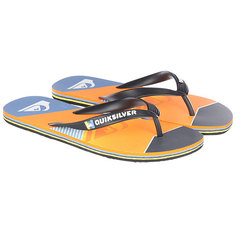 Вьетнамки Quiksilver Moloslashfadelo Black/Orange/Grey