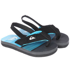 Вьетнамки детские Quiksilver Molokai Layb-td Black/Grey/Blue