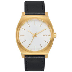 Кварцевые часы Nixon Time Teller Gold/White Sunray/Black