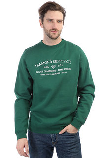 Толстовка классическая Diamond Time Piece Crewneck Forest Green