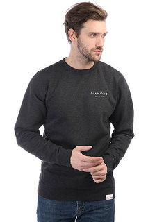 Толстовка классическая Diamond Stone Cut Crewneck Charcoal/Heather