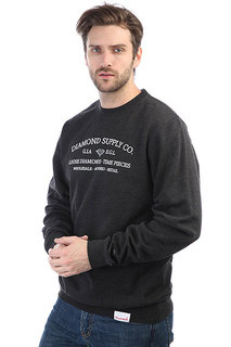 Толстовка классическая Diamond Time Piece Crewneck Charcoal/Heather