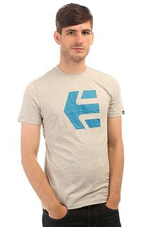 Футболка Etnies Icon 14 S/S Tee Grey/Blue