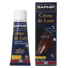 Крем для обуви SAPHIR CREME DE LUXE темно-коричневый