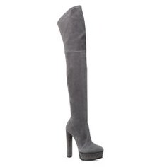 Ботфорты CASADEI 1T937G1411 темно-серый