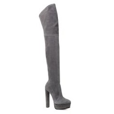 Ботфорты CASADEI 1T937G1401 темно-серый