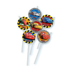 Соломка для напитков "Тачки RSN", 6 шт. Procos