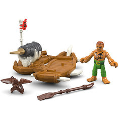 Базовая фигурка пирата Captain Kid &amp; Surf Board, Imaginext, Fisher Price Mattel