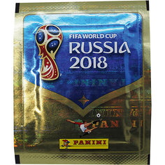 Наклейки Panini "FIFA-2018", 4 пакета по 5 наклеек