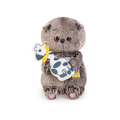 Мягкая игрушка Budi Basa Кот Басик Baby с жирафом, 20 см