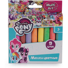 Мел для асфальта MultiArt "My Little Pony", 9 цветов