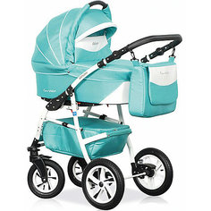 Коляска 2 в 1 Caretto Adriano, бирюзовый