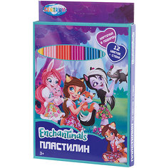 Пластилин Centrum "Enchantimals" с картинками, 12 цветов