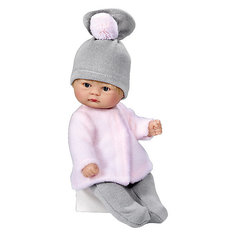 Кукла Asi "Пупсик" в серо-розовом костюме, 20 см