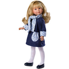 Классическая кукла Asi "Селия" в синем пальто, 30 см