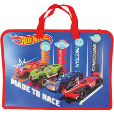 Папка с ручками Centrum «Hot Wheels», А4, синий