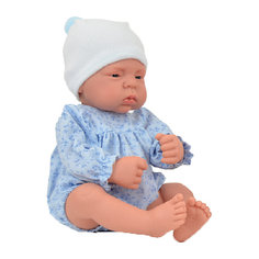 Кукла-реборн Asi "Лукас" в голубом боди, 40 см
