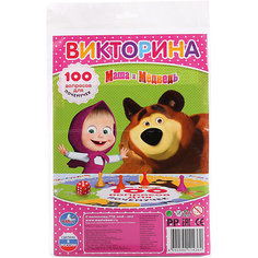 Настольная игра-ходилка "Маша и Медведь. Викторина 100 вопросов. Умка