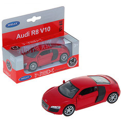 Модель машины 1:34-39 Audi R8, Welly, красная