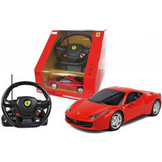 Радиоуправляемая машинка Rastar "Ferrari 458 Italia", 1:18, красная
