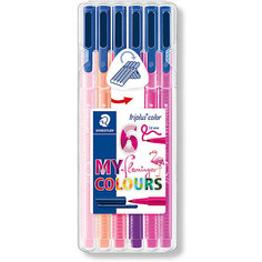 Набор фломастеров Staedtler «Triplus color», 6 цветов фламинго