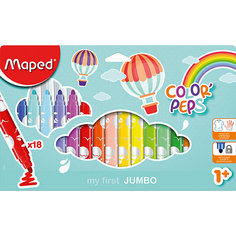 Фломастеры макси Maped «Color peps jumbo», 18 цветов