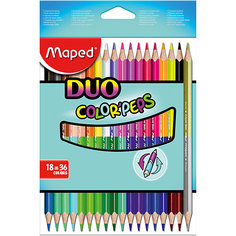 Карандаши цветные Maped «Color peps Duo», 36 цветов, 18 шт.