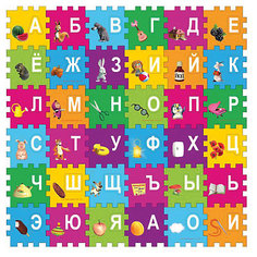 Коврик-пазл Играем вместе Маша и Медведь "Азбука", 36 элементов