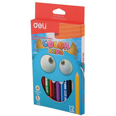 Цветные карандаши Deli "Color Kids Jumbo", трехгранные