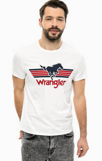 Хлопковая футболка с короткими рукавами Wrangler