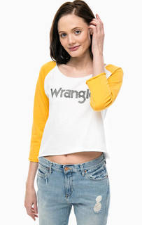 Хлопковая футболка с контрастными рукавами Wrangler