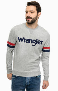Хлопковый свитшот с нашивками Wrangler