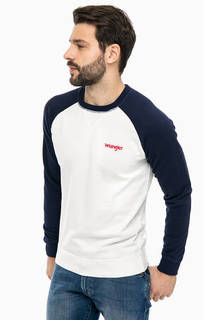 Хлопковый свитшот белого цвета Wrangler