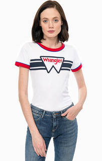 Хлопковая футболка с принтом Wrangler