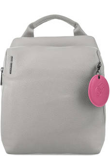 Серый рюкзак из натуральной кожи Mandarina Duck