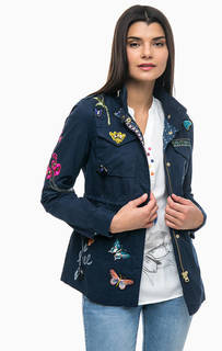Хлопковая куртка со скрытым капюшоном Desigual