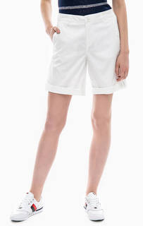 Белые шорты из хлопка United Colors of Benetton