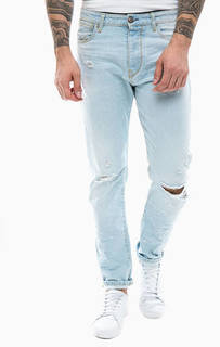 Рваные джинсы зауженного кроя United Colors of Benetton