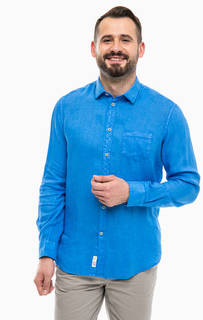 Льняная рубашка с нагрудным карманом Gaudi