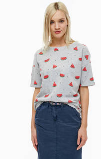 Хлопковый свитшот с ярким принтом Tom Tailor