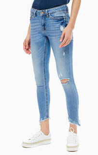Рваные укороченные джинсы с низкой посадкой Tom Tailor Denim