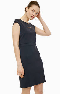 Черное платье с короткими рукавами Cinque