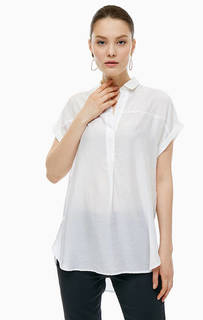 Белая туника-блуза с короткими рукавами Cinque